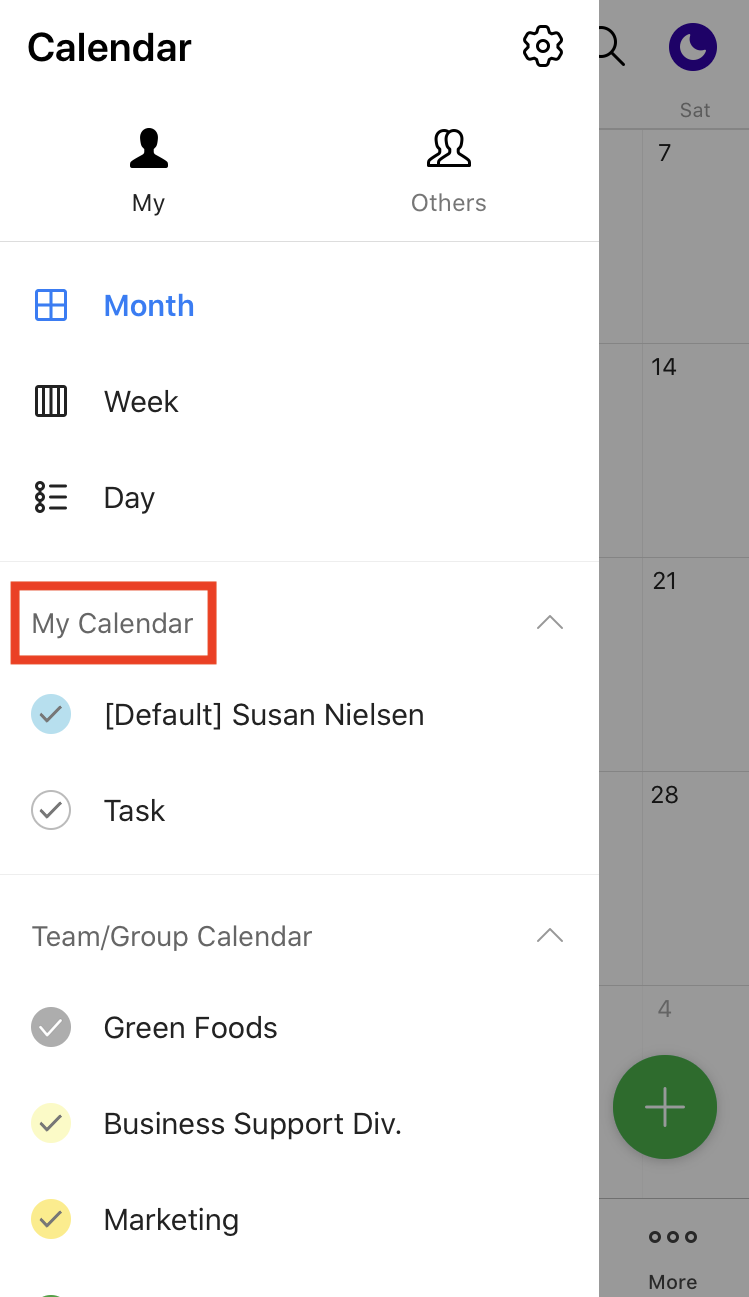line works my calendar